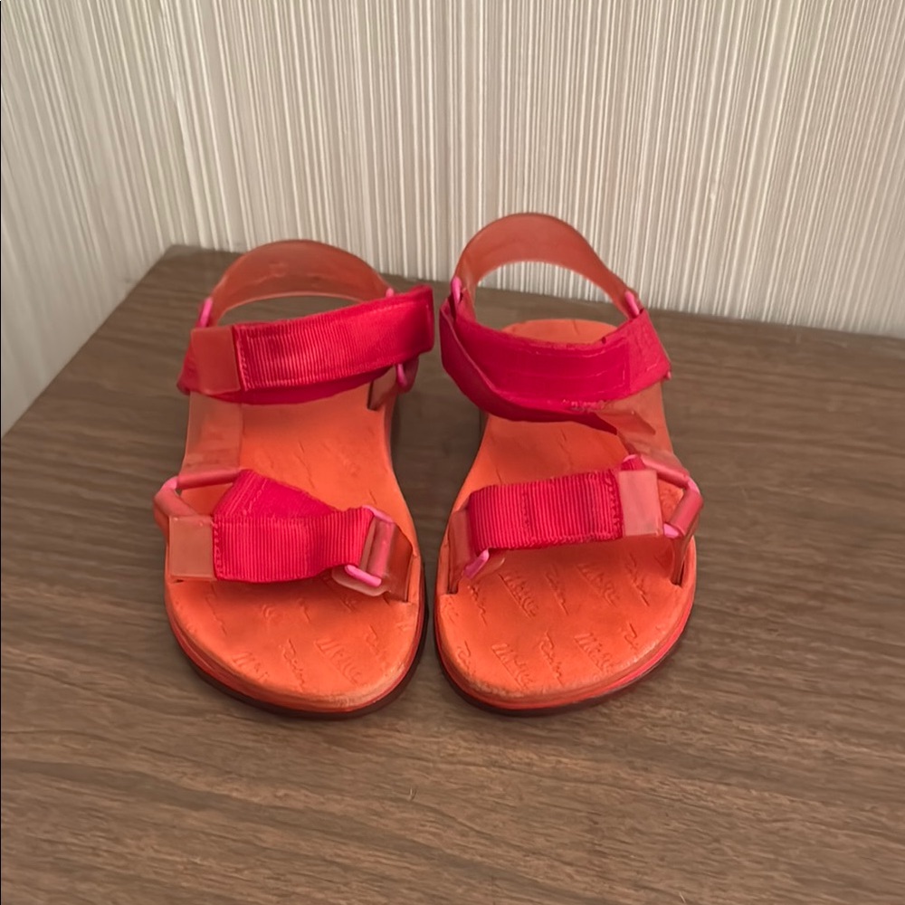 Melissa Red Sandals with Adjustable Straps